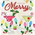 LetÃ¢â¬â¢s Get Merry Series of Retro Style Cocktails with Holiday Decor